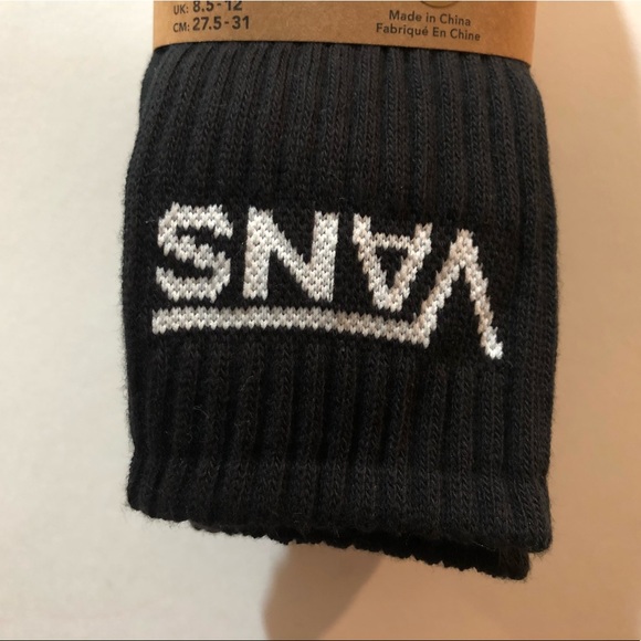 Vans Crew Socks, Black, 3 Pack - Picture 2 of 7